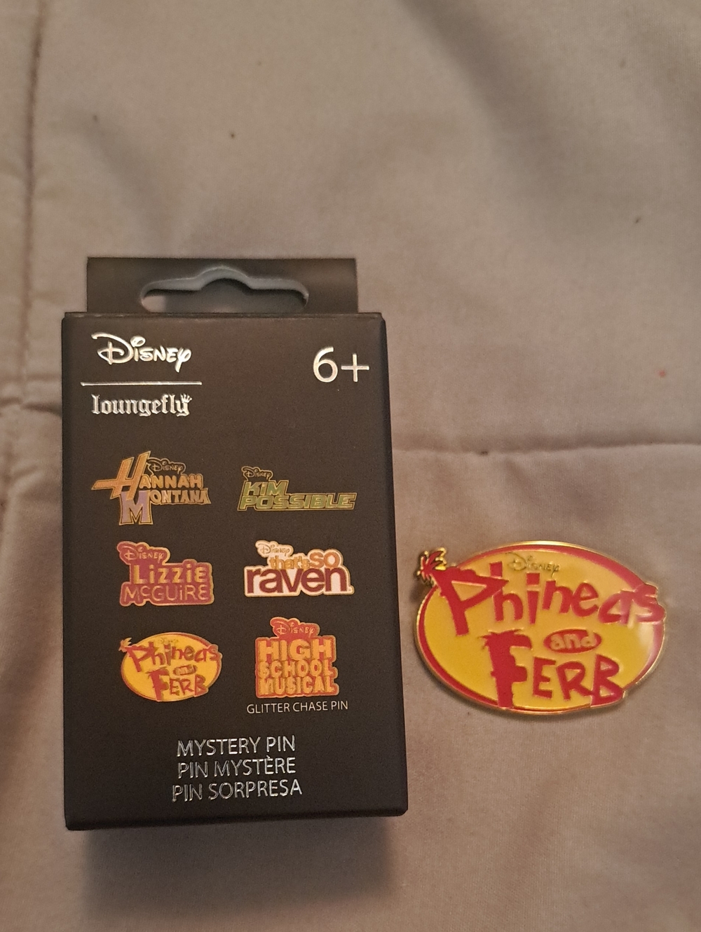 Loungefly Phineas and Ferb Yellow & Red Enamel Pin